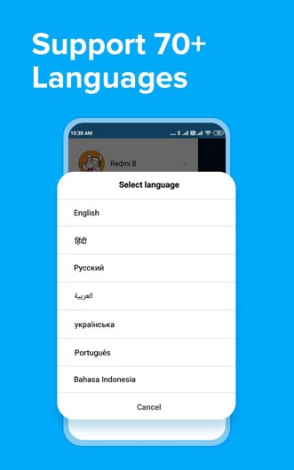 shareme 70 languages